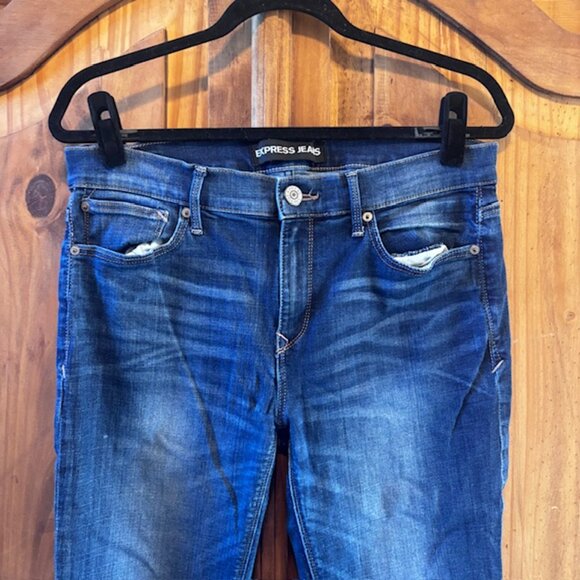 Express Skinny Midrise Jeans - Size 10R - Picture 2 of 9